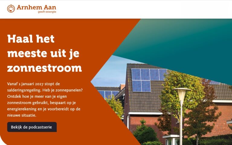 Homepage van Arnhem Aan