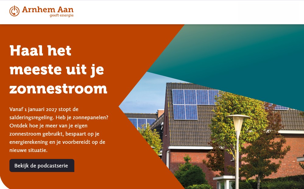 Homepage van Arnhem Aan